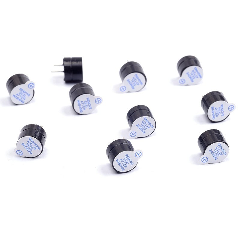 Cylewet 10Pcs 5V Active Buzzer Electronic Alarm Magnetic Long Continuous Beep for Arduino (Pack of 10) CYT1036 - Image 1